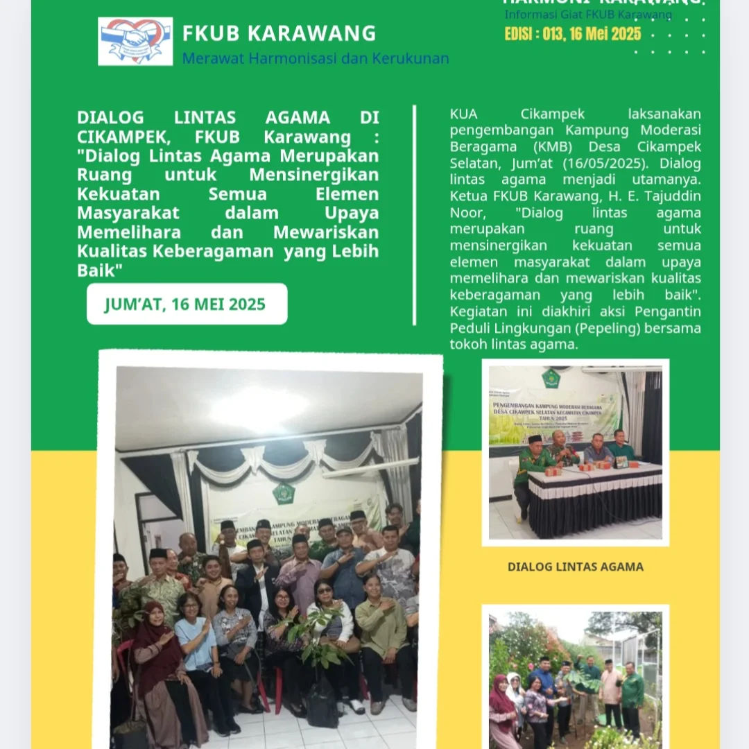 KUA Cikampek laksanakan pengembangan Kampung Moderasi Beragama (KMB) 